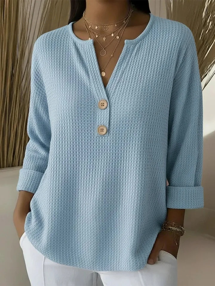 Inta | Tops ar Henley pogām