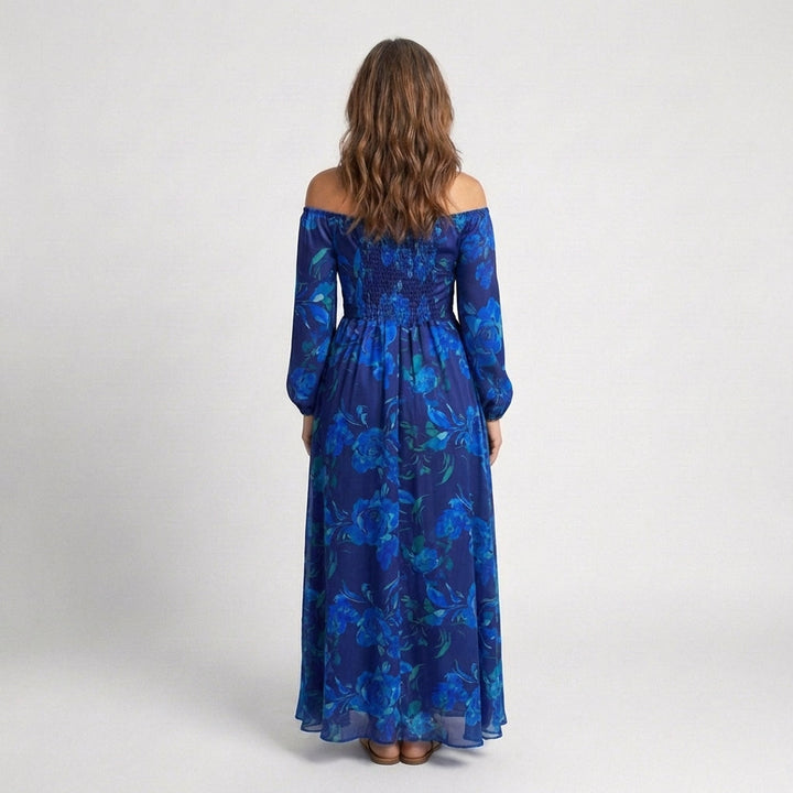 Aurelie | Off Shoulder Ziedu Maxi Kleita
