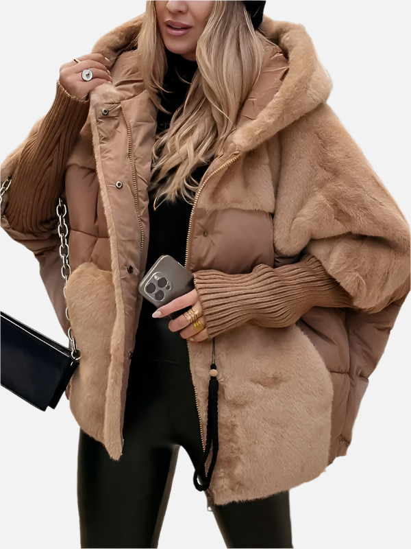 Līvīte – Eleganta pūkaina jaka