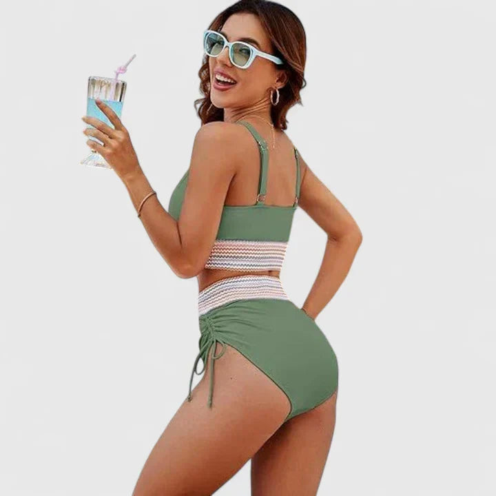 Baptistine | Elegants augstās jostas bikini komplekts